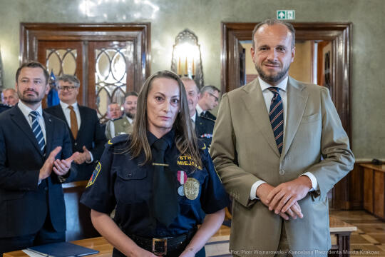 Straż Miejska, święto, Miszalski, Śmiałek, Ulman, odznaczenia, medale