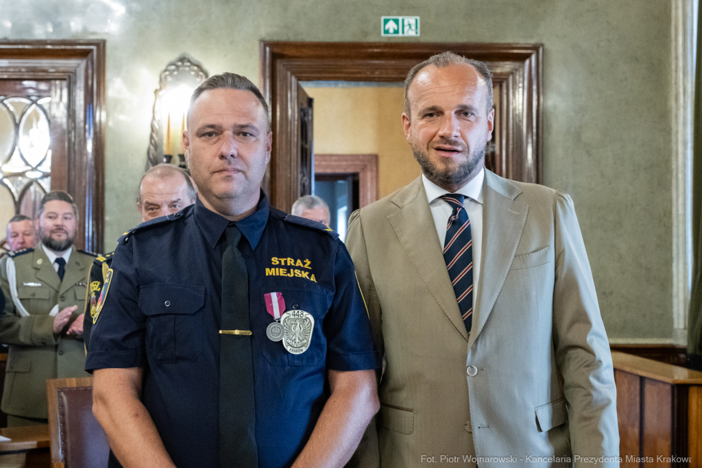 Straż Miejska, święto, Miszalski, Śmiałek, Ulman, odznaczenia, medale  Autor: P. Wojnarowski