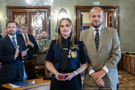 Straż Miejska, święto, Miszalski, Śmiałek, Ulman, odznaczenia, medale