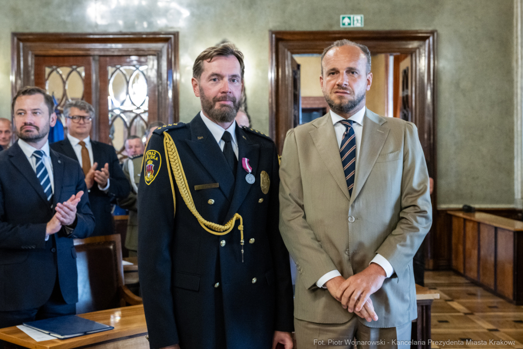 Straż Miejska, święto, Miszalski, Śmiałek, Ulman, odznaczenia, medale  Autor: P. Wojnarowski