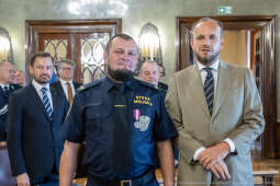 Straż Miejska, święto, Miszalski, Śmiałek, Ulman, odznaczenia, medale