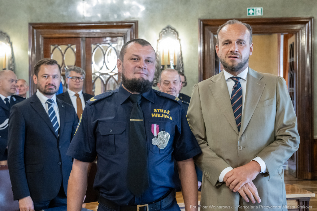 Straż Miejska, święto, Miszalski, Śmiałek, Ulman, odznaczenia, medale  Autor: P. Wojnarowski