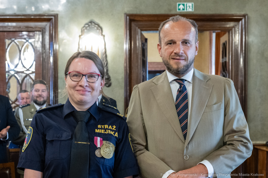 Straż Miejska, święto, Miszalski, Śmiałek, Ulman, odznaczenia, medale  Autor: P. Wojnarowski