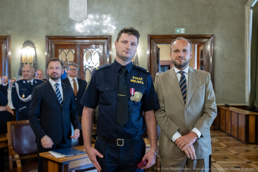 Straż Miejska, święto, Miszalski, Śmiałek, Ulman, odznaczenia, medale  Autor: P. Wojnarowski