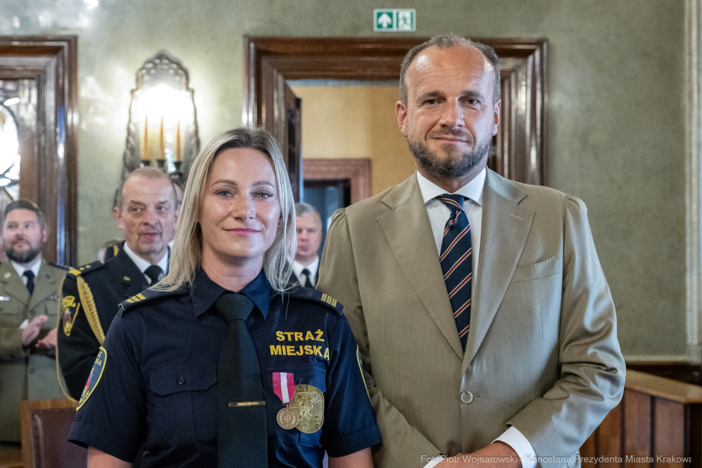 Straż Miejska, święto, Miszalski, Śmiałek, Ulman, odznaczenia, medale  Autor: P. Wojnarowski