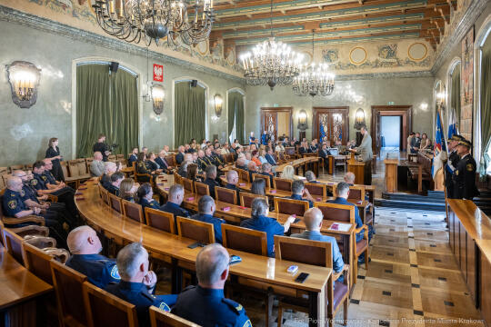 Straż Miejska, święto, Miszalski, Śmiałek, Ulman, odznaczenia, medale