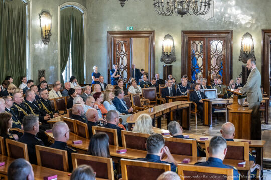 Straż Miejska, święto, Miszalski, Śmiałek, Ulman, odznaczenia, medale