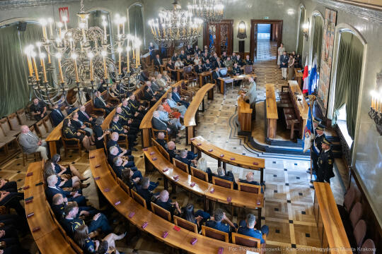 Straż Miejska, święto, Miszalski, Śmiałek, Ulman, odznaczenia, medale