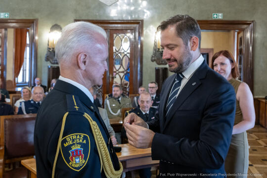 Straż Miejska, święto, Miszalski, Śmiałek, Ulman, odznaczenia, medale