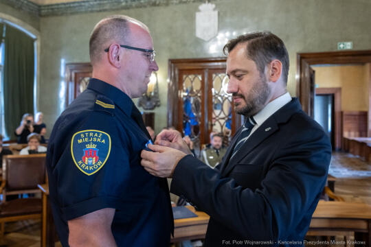 Straż Miejska, święto, Miszalski, Śmiałek, Ulman, odznaczenia, medale
