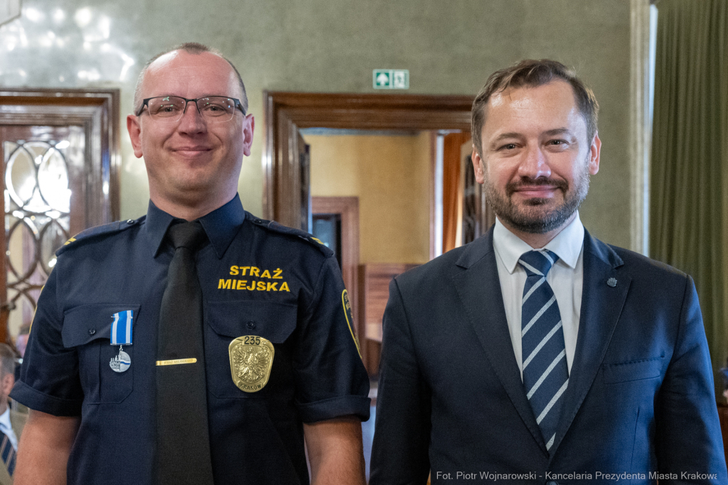 Straż Miejska, święto, Miszalski, Śmiałek, Ulman, odznaczenia, medale  Autor: P. Wojnarowski