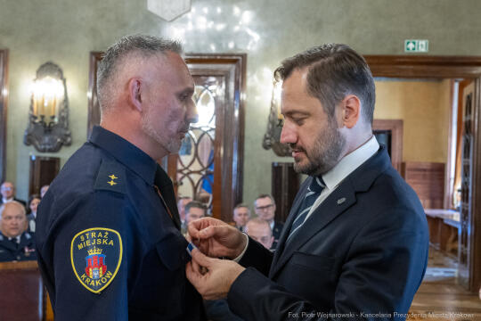 Straż Miejska, święto, Miszalski, Śmiałek, Ulman, odznaczenia, medale