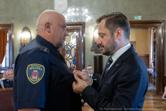 Straż Miejska, święto, Miszalski, Śmiałek, Ulman, odznaczenia, medale