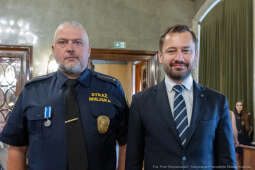 Straż Miejska, święto, Miszalski, Śmiałek, Ulman, odznaczenia, medale