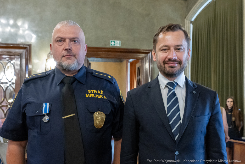 Straż Miejska, święto, Miszalski, Śmiałek, Ulman, odznaczenia, medale  Autor: P. Wojnarowski