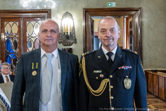 Straż Miejska, święto, Miszalski, Śmiałek, Ulman, odznaczenia, medale