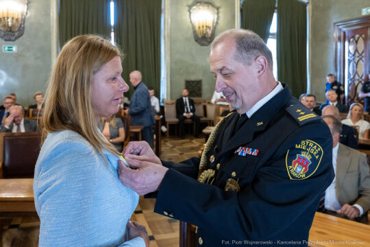 Straż Miejska, święto, Miszalski, Śmiałek, Ulman, odznaczenia, medale