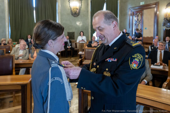 Straż Miejska, święto, Miszalski, Śmiałek, Ulman, odznaczenia, medale