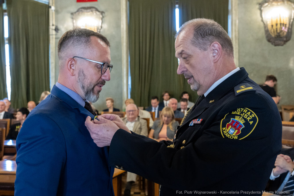 Straż Miejska, święto, Miszalski, Śmiałek, Ulman, odznaczenia, medale  Autor: P. Wojnarowski