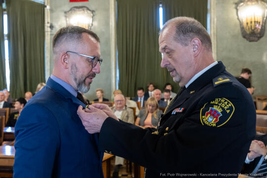 Straż Miejska, święto, Miszalski, Śmiałek, Ulman, odznaczenia, medale