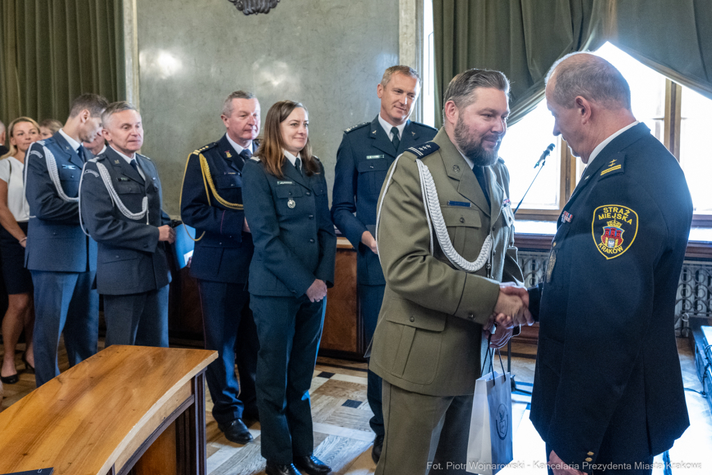 Straż Miejska, święto, Miszalski, Śmiałek, Ulman, odznaczenia, medale  Autor: P. Wojnarowski
