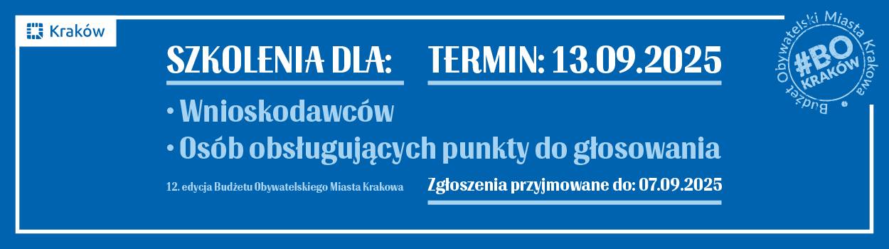bezpłatne szkolenia dla Wnioskodawców BO 