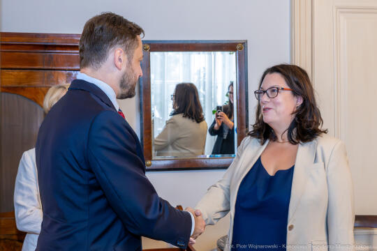 Miszalski, Gretchen McKeever Cureton, konsul, USA, spotkanie, zdjęcia