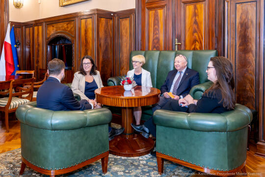 Miszalski, Gretchen McKeever Cureton, konsul, USA, spotkanie, zdjęcia