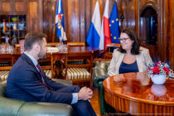 Miszalski, Gretchen McKeever Cureton, konsul, USA, spotkanie, zdjęcia