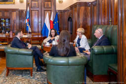 Miszalski, Gretchen McKeever Cureton, konsul, USA, spotkanie, zdjęcia