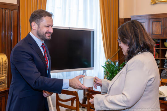 Miszalski, Gretchen McKeever Cureton, konsul, USA, spotkanie, zdjęcia