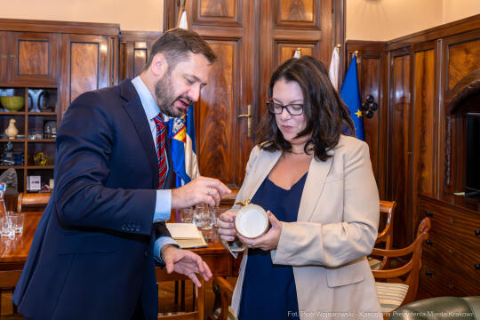 Miszalski, Gretchen McKeever Cureton, konsul, USA, spotkanie, zdjęcia