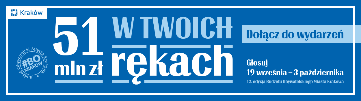 Kraków głosuje! Dołącz do wydarzeń promujących 12. edycję Budżetu Obywatelskiego Miasta Krakowa