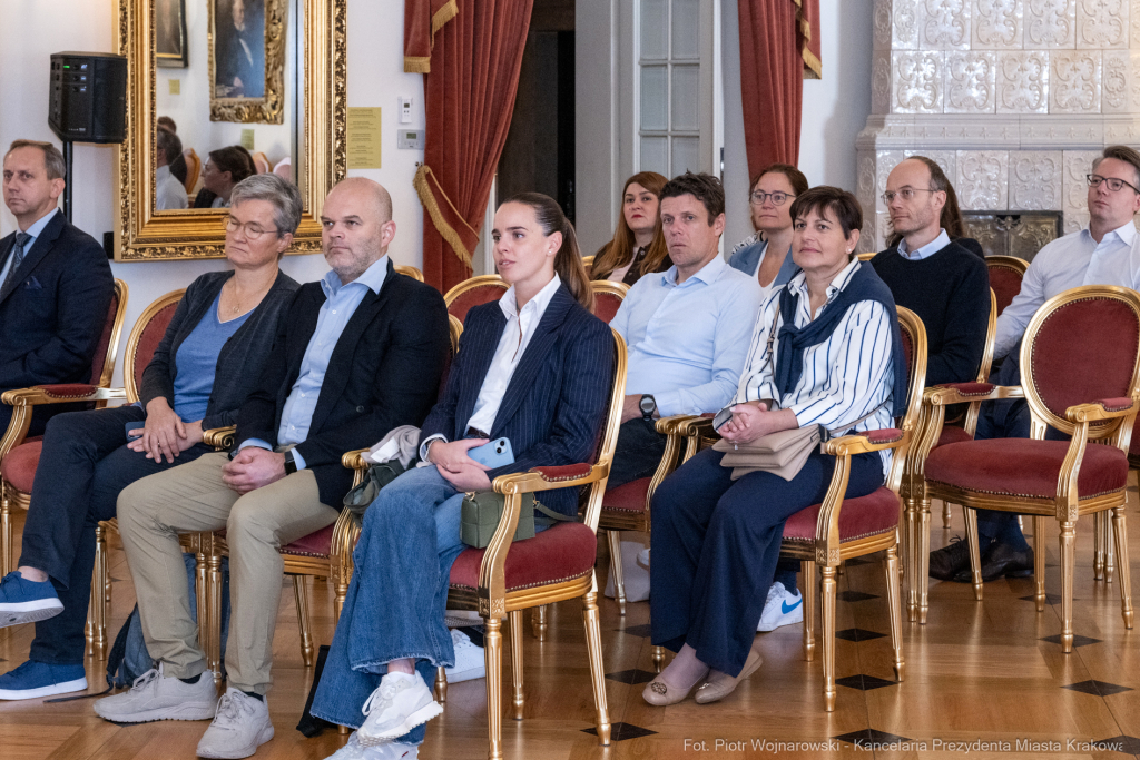 Miszalski, Serafin, komisarz, UE, spotkanie, Pałac Krzysztofory  Autor: Piotr Wojnarowski