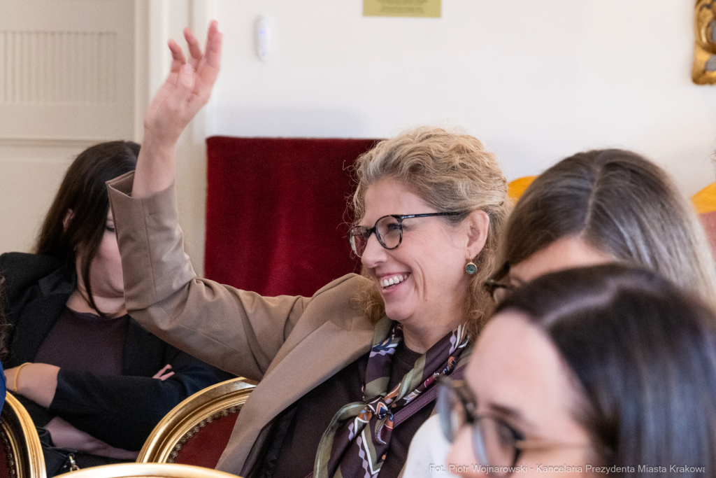 Miszalski, Serafin, komisarz, UE, spotkanie, Pałac Krzysztofory  Autor: Piotr Wojnarowski