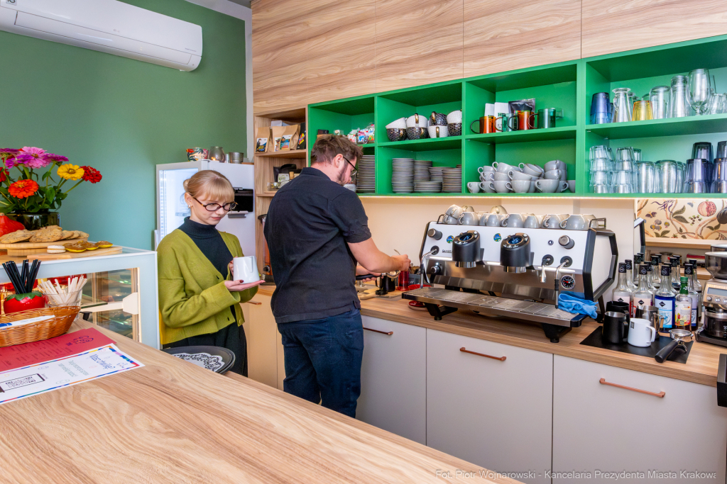 Miszalski, MOCna!, wizyta, kawiarnia, Katarzyna Kubicka, niepełnosprawność  Autor: P. Wojnarowski