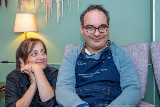 Miszalski, MOCna!, wizyta, kawiarnia, Katarzyna Kubicka, niepełnosprawność