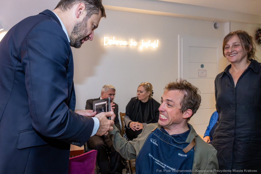 Miszalski, MOCna!, wizyta, kawiarnia, Katarzyna Kubicka, niepełnosprawność  Autor: P. Wojnarowski