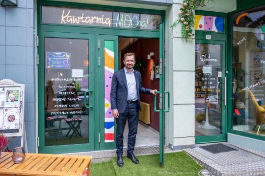 Miszalski, MOCna!, wizyta, kawiarnia, Katarzyna Kubicka, niepełnosprawność