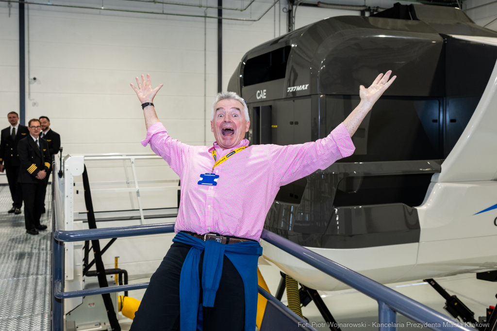 Miszalski, Michael O’Leary, Ryanair, Centrum Symulatorowo-Treningowe, otwarcie, Klęczar, Smółka  Autor: P. Wojnarowski