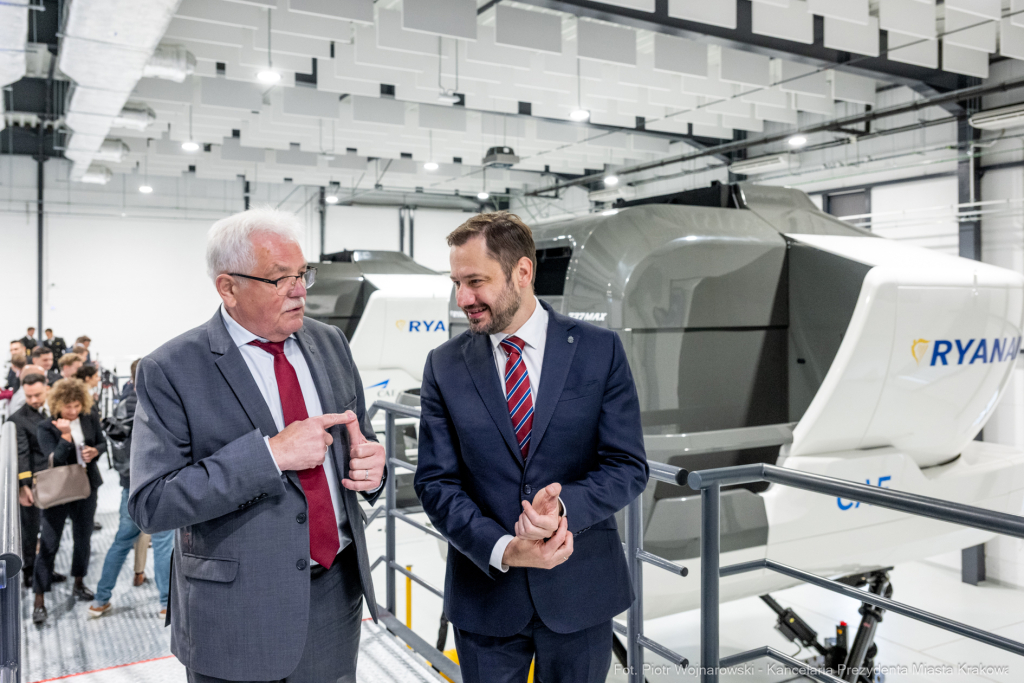 Miszalski, Michael O’Leary, Ryanair, Centrum Symulatorowo-Treningowe, otwarcie, Klęczar, Smółka  Autor: P. Wojnarowski