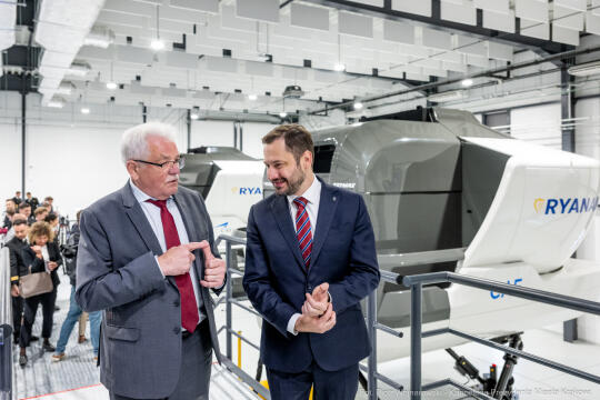 Miszalski, Michael O’Leary, Ryanair, Centrum Symulatorowo-Treningowe, otwarcie, Klęczar, Smółka