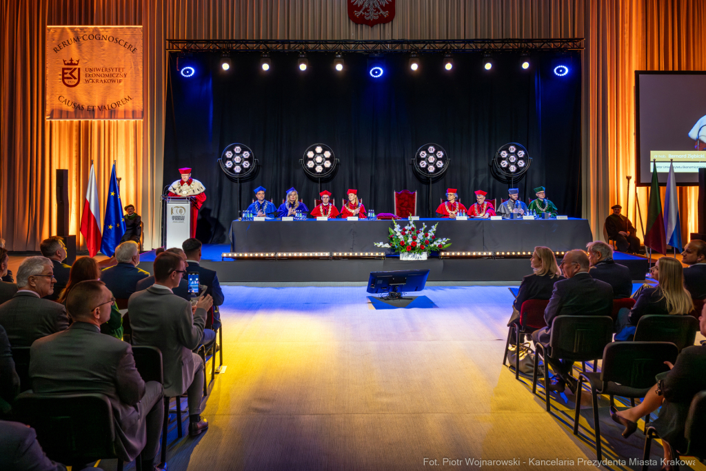 UEK, Uniwersytet Ekonomiczny, Mazur, immatrykulacja, Baładyga, Stawowy, zdjęcia  Autor: P. Wojnarowski