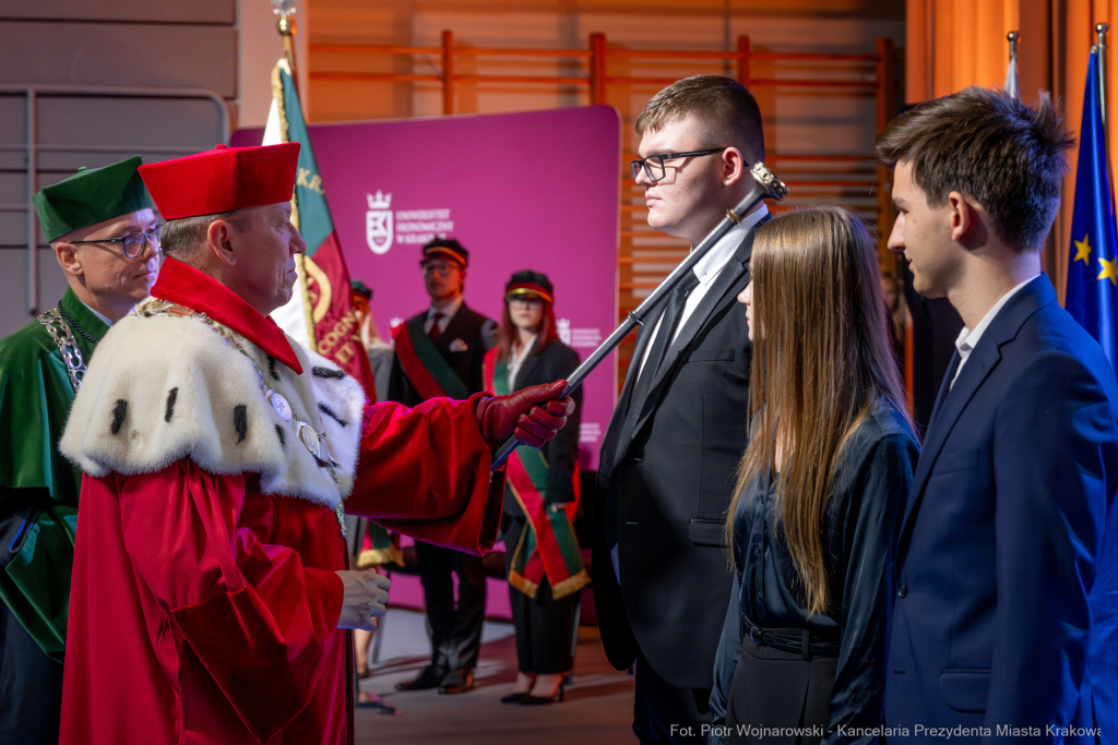 UEK, Uniwersytet Ekonomiczny, Mazur, immatrykulacja, Baładyga, Stawowy, zdjęcia  Autor: P. Wojnarowski