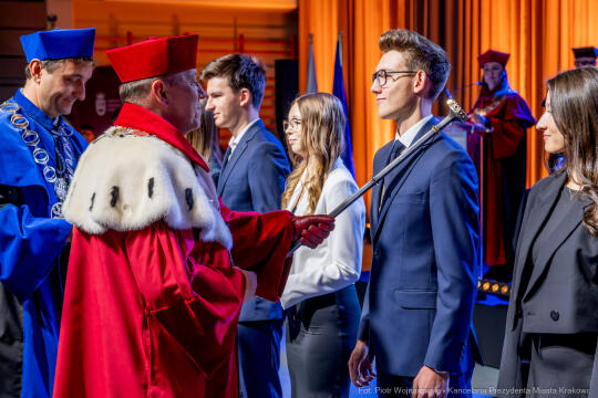 UEK, Uniwersytet Ekonomiczny, Mazur, immatrykulacja, Baładyga, Stawowy, zdjęcia