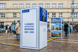 Wystawa, „3. dekada. Architektura Krakowa 2020–2030”, Sepioł, Plac Szczepański, zdjęcia