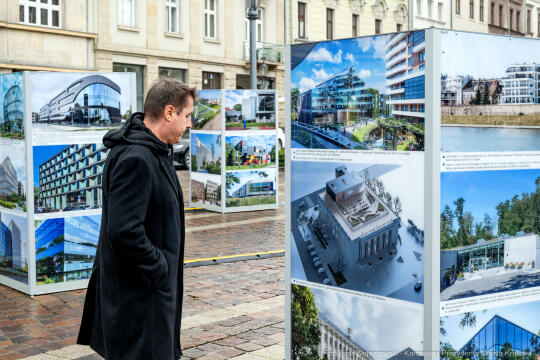 Wystawa, „3. dekada. Architektura Krakowa 2020–2030”, Sepioł, Plac Szczepański, zdjęcia