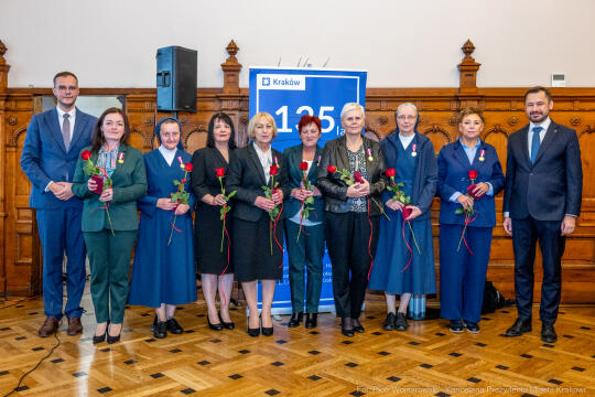 Dom Pomocy Społecznej im. L. i A. Helclów, jubileusz, 135 lat, DPS, Miszalski, Klaman, Romaniak, z