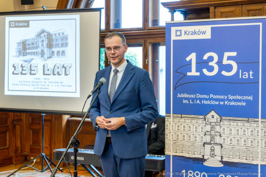 Dom Pomocy Społecznej im. L. i A. Helclów, jubileusz, 135 lat, DPS, Miszalski, Klaman, Romaniak, z