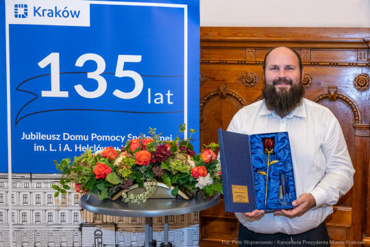 Dom Pomocy Społecznej im. L. i A. Helclów, jubileusz, 135 lat, DPS, Miszalski, Klaman, Romaniak, z